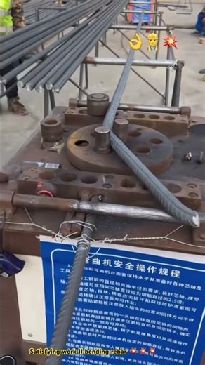 Rebar breaking💥… Failure bending machine