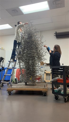 After weeks of preparation and installation, 'SURVEY: Antony Gormley' is now open at the Nasher. In the artist's first major museum survey in the United States, 'SURVEY' traces the development of Gormley's practice and his varied formal and material vocabularies through a focused selection of works that embody the myriad ways-physical and poetic-he has expressed the experience of the body in space and the space of the body. The exhibition features a range of large-scale sculptures, 60 models fro