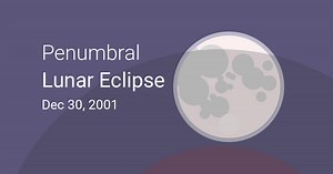 Penumbral Lunar Eclipse on December 29–30, 2001 – Where and When to See