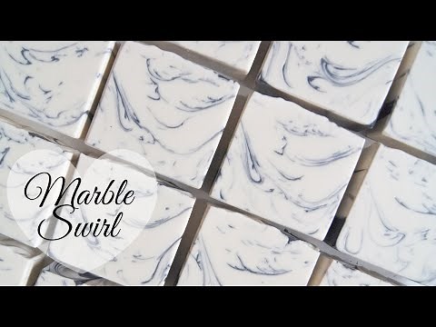Marble Soap Technique - Marble Swirl Cold Process Soap Making