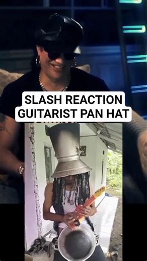 Slash reaction guitarist pan hat #shorts #viral #viralvideo #guitarist