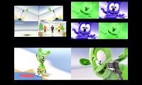 Mix of 4 videos from youtube : gummy bear 10 parison
