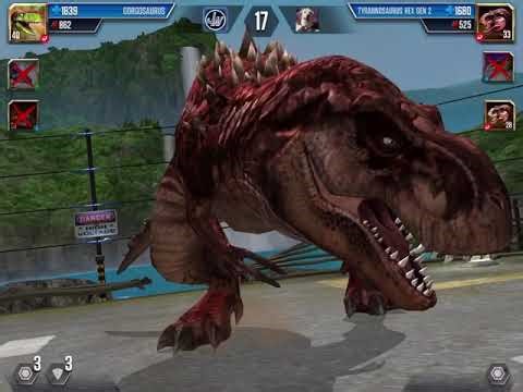 Tribute to Jurassic world the game Rexy and Albertosaurus and Gorgosaurus and grypouschus