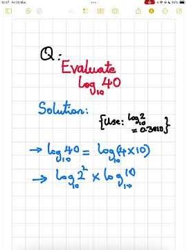 Solve log₁₀(40) Fast