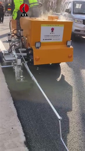 Driving Techniques with Thermoplastic Road Marking Machine