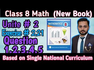 Class 8th Math New book Exercise 2.21 Question 1,2,3,4,5 Complete|8th Math New book 2023-24