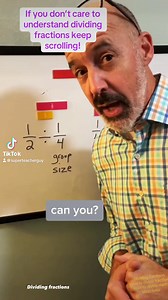 5.8K views · 67 reactions | Focusing on the size of the dividend and divisor is important when making sense of the quotient. Dividing fractions is more than multiplying by the reciprocal! | Superteacherguy | Facebook