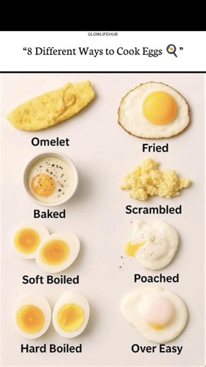 8 Different Ways to Cook Eggs 🍳 #facts