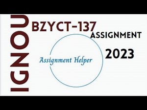 Solved IGNOU BZYCT-137 Assignment 2023