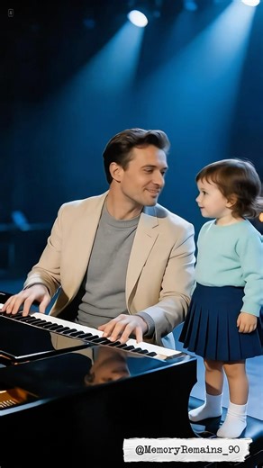 Father & daughter perform on stage together! A very classic English song! #classicoldsongs #500miles