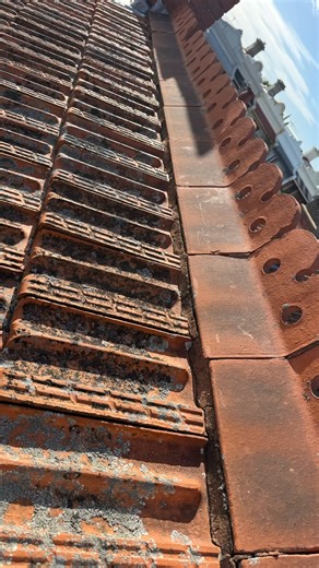 Just an old terra today — beautiful old roof in Carlton. Soft tiles but still very workable. 👍🏽” #allmetroroof #repointing #roofrestoration #allmetropolitanroofing | All Metropolitan Roofing