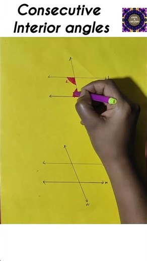 Angles formed by Parallel lines & transversal Co - interior angles Geometry Mathematics