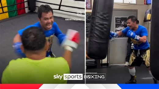 Manny Pacquiao 'ready' for a second fight with Floyd Mayweather after world title draw with Mario Barrios