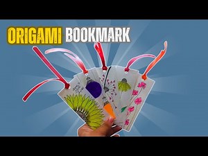 Easy Origami Bookmark | how to make a easy bookmark diy.