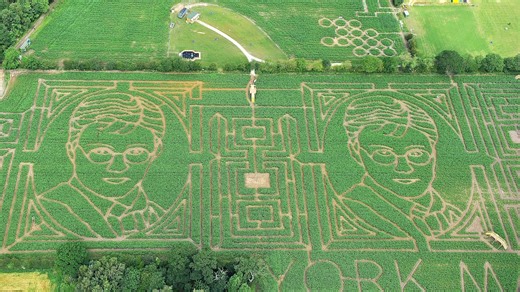 See How Elaborate Corn Mazes Are Made