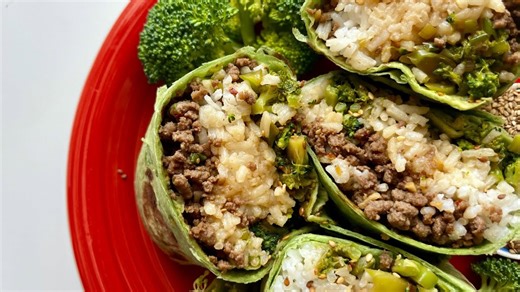 Sesame Beef And Broccoli Wraps Recipe