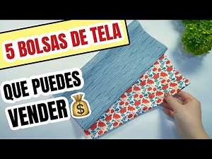 5 BOLSAS DE TELA FÁCILES DE HACER QUE PUEDES VENDER 💰💰💰