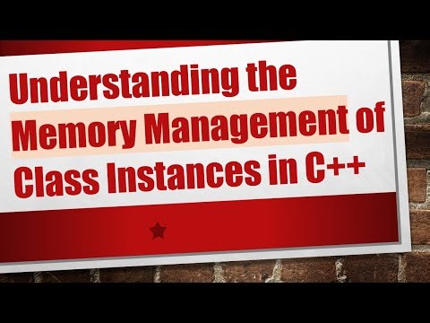 Understanding the Memory Management of Class Instances in C+ +
