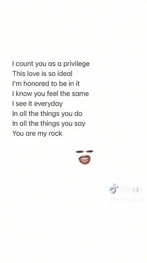 You Are My Rock Lyrics - Beyoncé