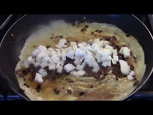 Prosciutto Ham Cheese and Onion Omelette