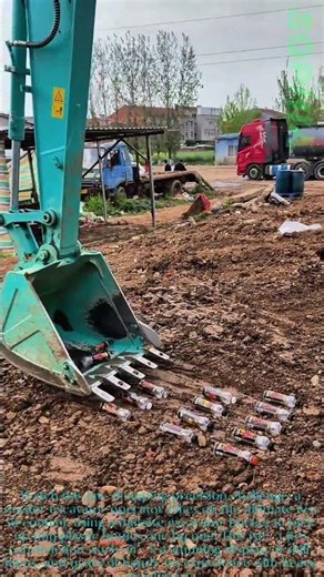 Insane Excavator Skill: Picking Up Plastic Bottles!