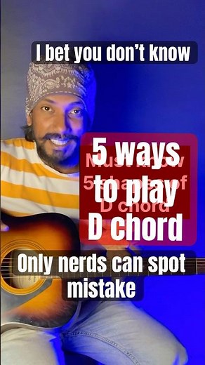 5 D chord shapes + 1 scale = neck mastery! Full tutorial on my channel.