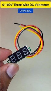 0-100V three wire DC voltmeter testing 🔥 #CircuitStories #electronics #voltmeter #module