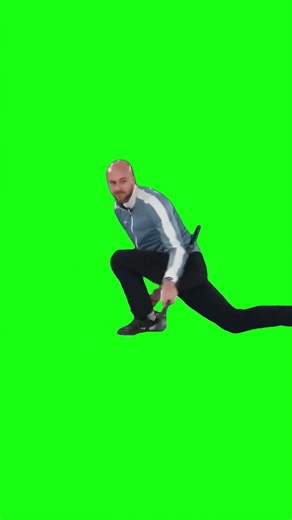 No scope 360 curling Meme Green Screen