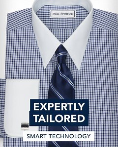 Expertly Tailored. Smart Technology. Available In 50 Sizes. Try Our Pure Cotton Non-Iron Dress Shirts For Just $39 (orig. $89.50)! Shop the New Collection today! | Paul Fredrick