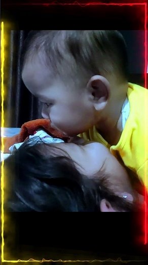 Baby Ayaan Tries to Bite Rimi’s Nose 😂#shorts