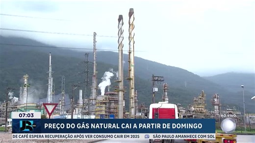 Preço do gás natural terá redução de 7,8% para as distribuidoras