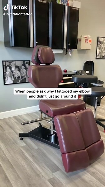 Tattooed elbows. Who has their elbows done? What abt the elbow ditch? #tattoo #elbowtattoo #tattooing #painfultattoos