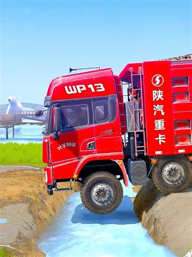 Spintires: MudRunner -SHACMAN DELONG X3000 Towing a Truck on a Snowy Road Ep 661