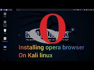 how to install Opera on Kali Linux