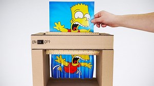 6.4K views · 51 reactions | DIY Paper Shredder Machine With The Simpsons #diyproject #diyhome #experiments #diy #satisfyingvideos #thesimpsons #papercraft | The Q | Facebook
