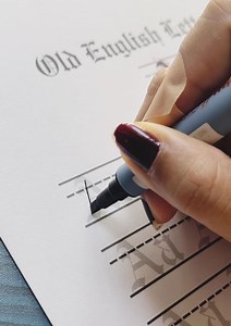 Old English Alphabet Lettering Worksheet: Traceable A-Z Guide (PDF Pattern) - Etsy