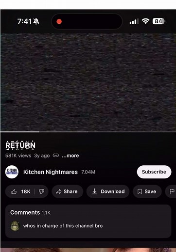 Something nightmarish in the Kitchen Nightmares official youtube…. @Gordon Ramsay #horror #horrortiktok #scary #youtube #creepy #kitchennightmare #gordonramsay #hellskitchen #f#ffyp #fy #fypシ゚viral #fypageシ #fypage #fyppfypp #fypp #fypppppppppppppp #fyppppppppppppppppppppppp