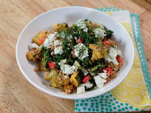 Farro and Roasted Vegetable Grain Bowls