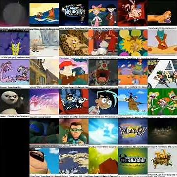 all first 36 nickelodeon animated originals intro ALL AT THE SAME TIME