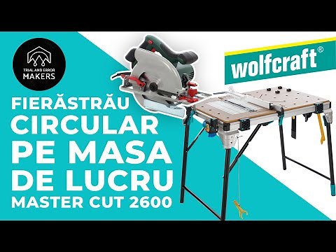 Functia de fierastrau circular de masa pe Wolfcraft Master cut 2600