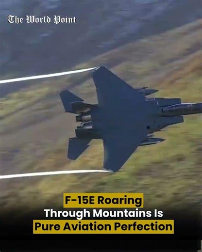Low-Level F-15E Flight Through Mountains Hits Different
