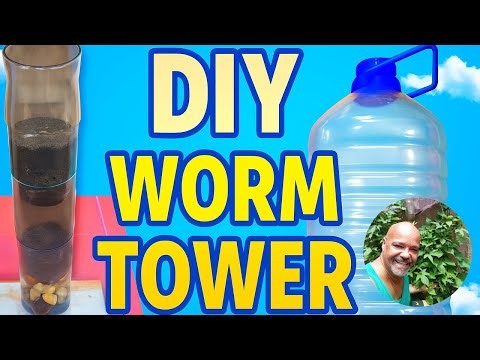 DIY Worm Tower from Recycled Bottles - No Bin Needed!
