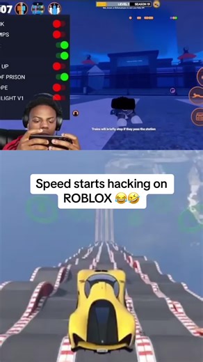 Speed Starts Hacking On Roblox… 😂🤣 #ishowspeed #ishowspeedclipz #roblox #hacking