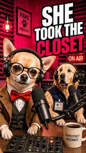 She took the closet!!! #funny #dogtalk #pets