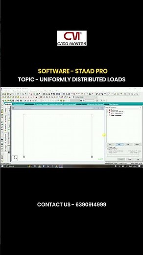 STAAD Pro Tutorial | Uniformly Distributed Load (UDL) Explained