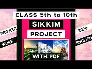 Sikkim project in English | Art integrated project on sikkim in english