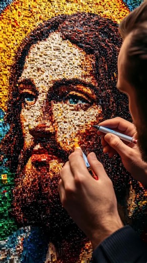 Creating Jesus Art with LEGO: A Masterpiece of Faith