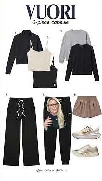 Styling the Vuori Halo Wide Leg & Jogger- a 6-piece Travel Capsule✈️