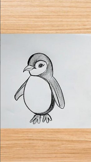 How to draw penguin drawing