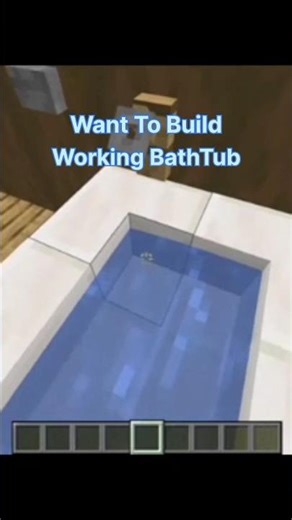 Minecraft Automatic Bathtub 🤯🛁 (Too Easy Redstone!)